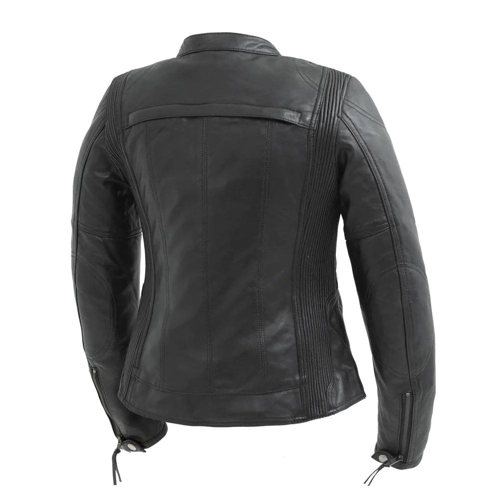 Supastar Women's Motorcycle Leather Jacket by First MFG - Legendary USA