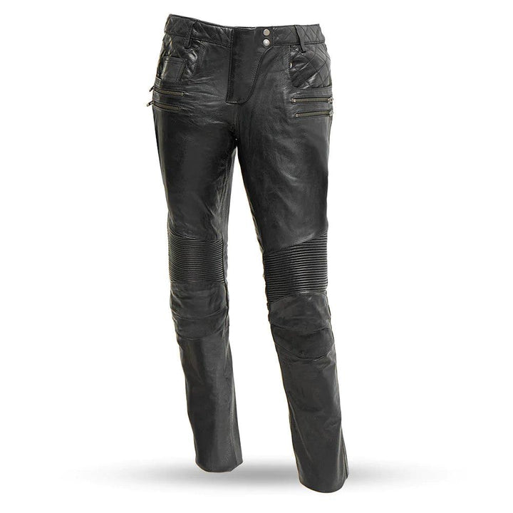 Vixen Women's Motorcycle Leather Pants - Legendary USA