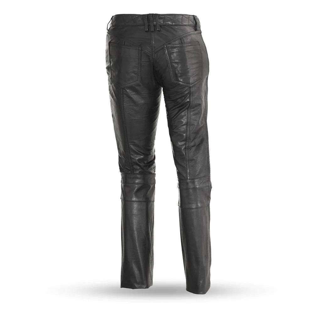 Vixen Women's Motorcycle Leather Pants - Legendary USA