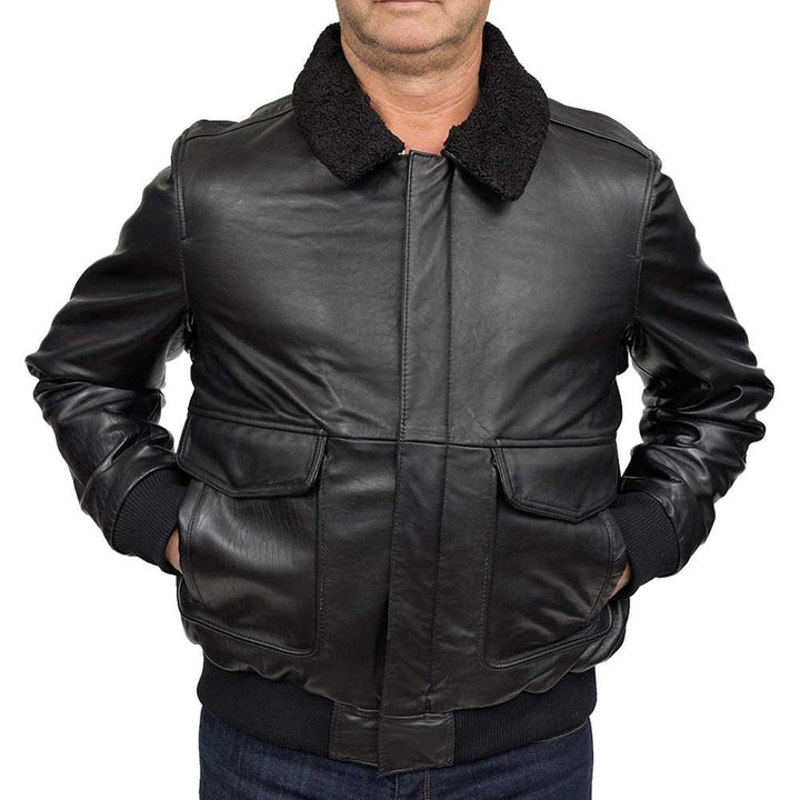 Whet Blu Mens New Zealand Lambskin Bomber Jacket - Legendary USA