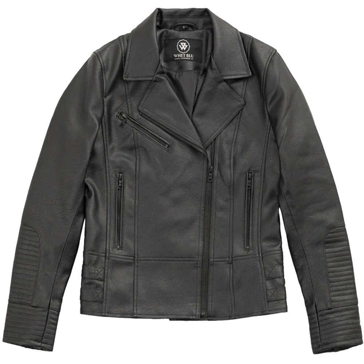 Whet Blu Womens Lauren Faux Leather Biker Jacket - Legendary USA