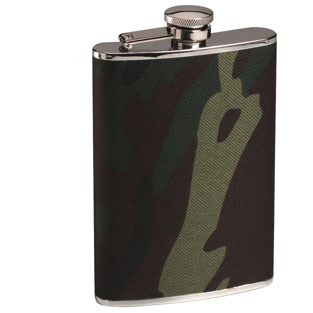 Woodland Camo Stainless Steel Camo Flask - Legendary USA